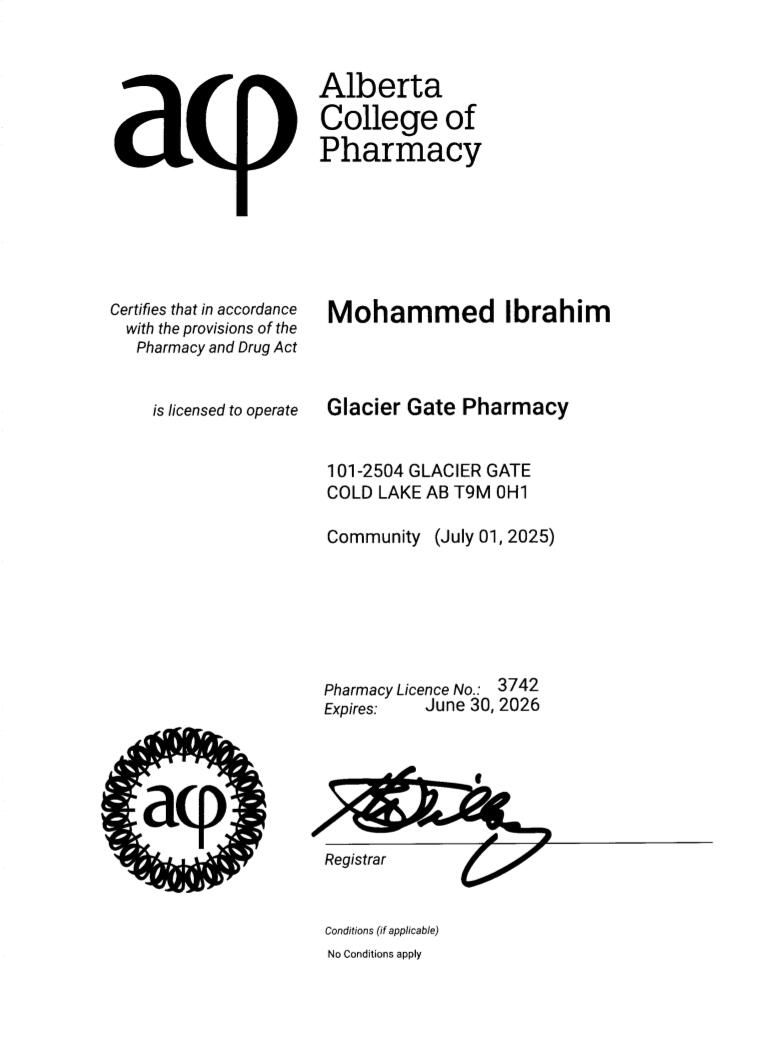 Pharmacy License